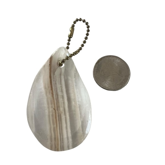 Healing Moon Quartz Keychain - Picture 4 of 4